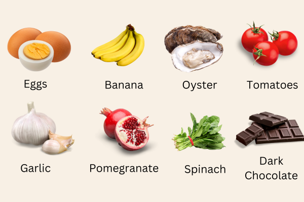 Different types of foods that increase sperm count